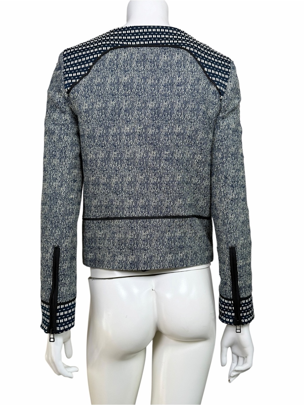 DAY Birger et Mikkelsen Textured Tweed Zip Jacket Scandinavian Size 36 - Picture 8 of 11
